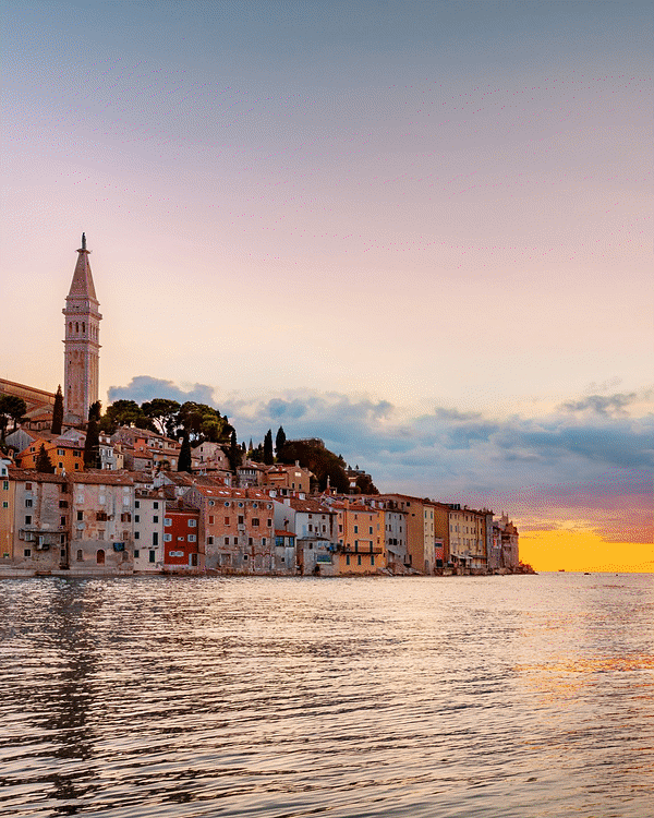Introducing Grand Voyages. Rovinj at sunset, then Florence, Lofoten, Seville and Taormina